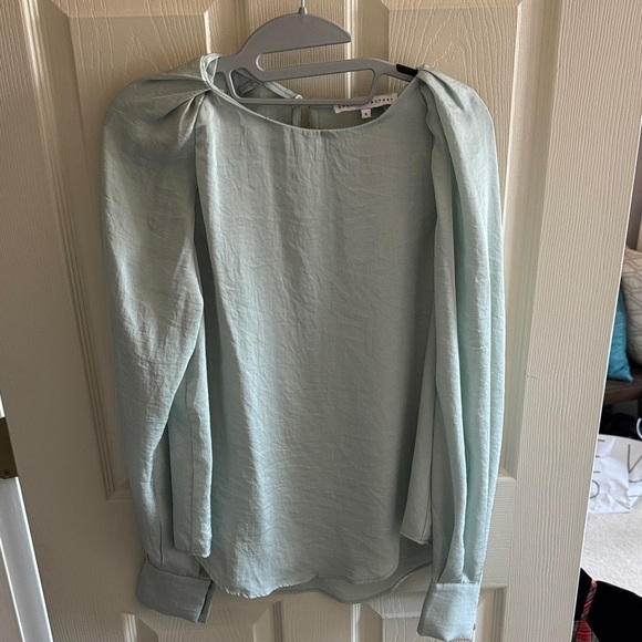 English Factory Tops - English Factory Soft Blue Blouse